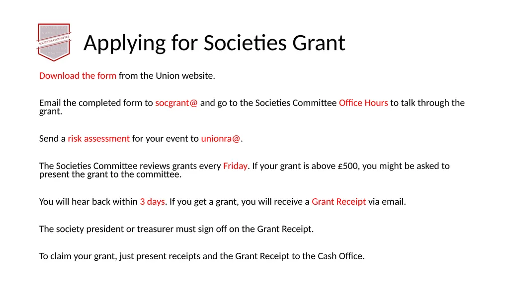Society Treasurer’s Training 2021 - 2022 - slide 26 of 43