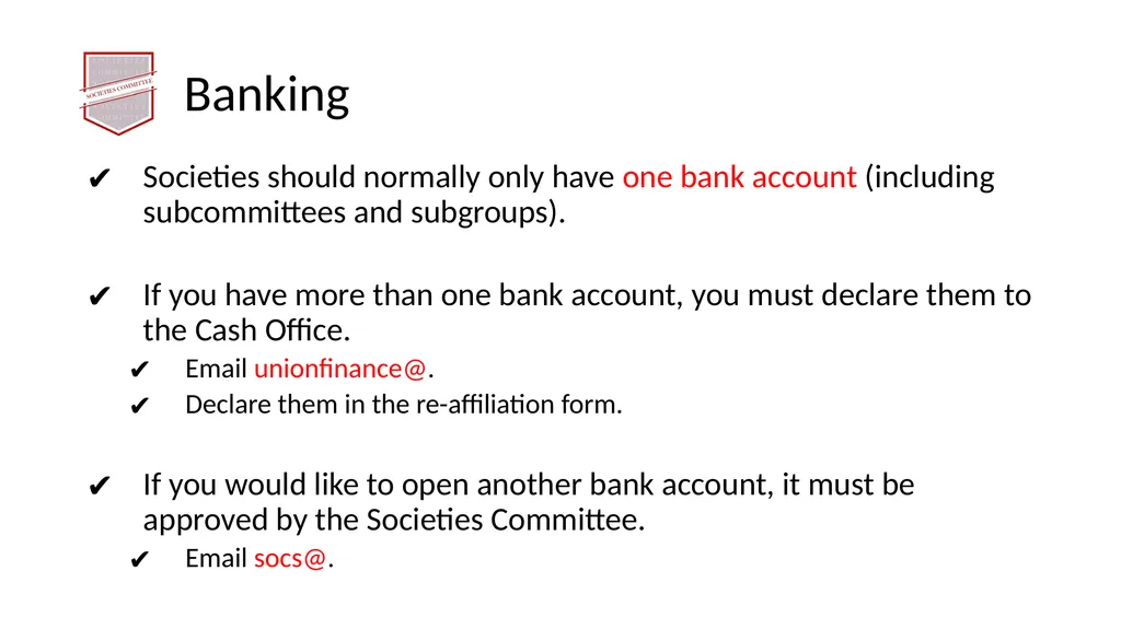 Society Treasurer’s Training 2021 - 2022 - slide 4 of 43