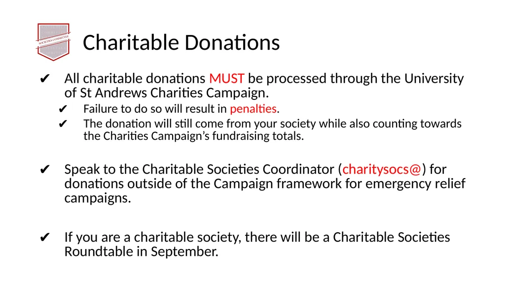 Society Treasurer’s Training 2021 - 2022 - slide 18 of 43