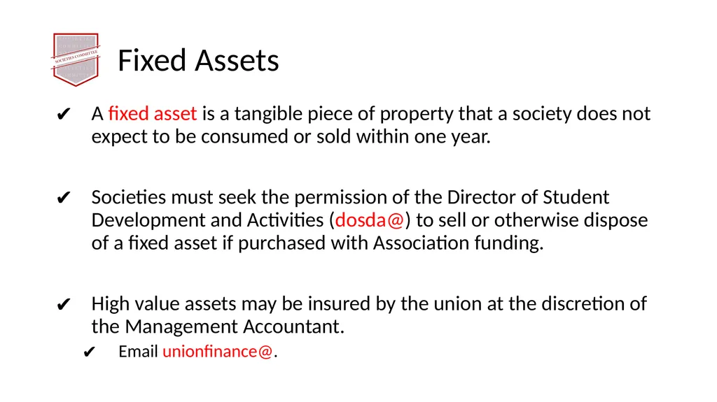 Society Treasurer’s Training 2021 - 2022 - slide 17 of 43
