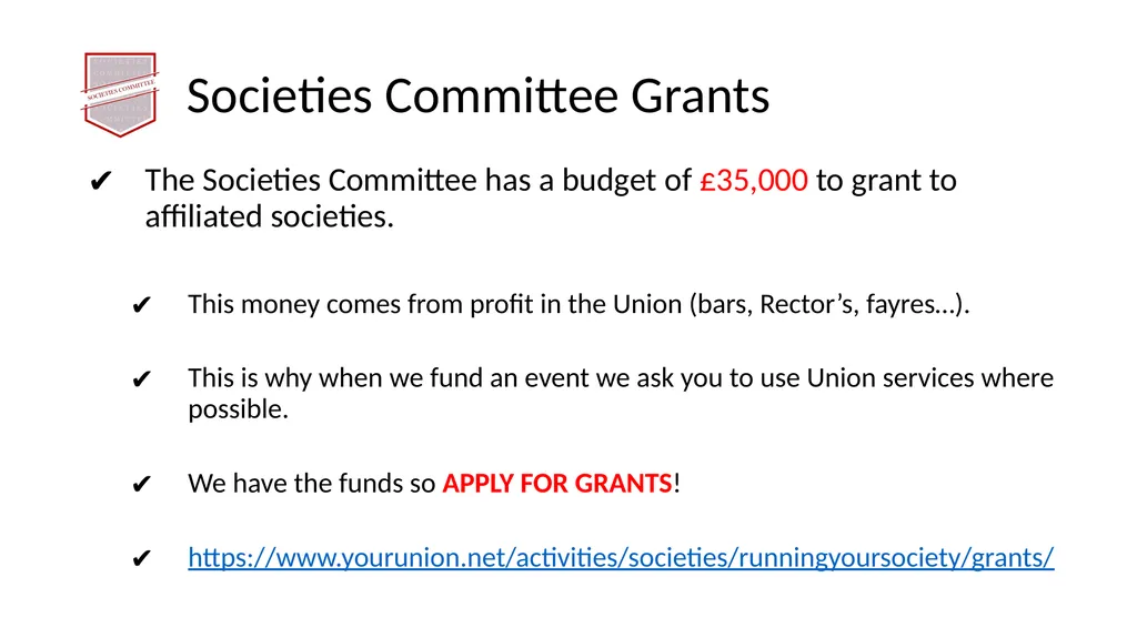 Society Treasurer’s Training 2021 - 2022 - slide 25 of 43