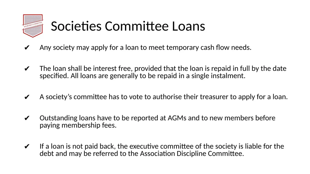 Society Treasurer’s Training 2021 - 2022 - slide 33 of 43