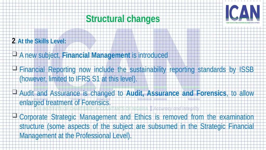 OVERVIEW OF THE NEW SYLLABUS EFFECTIVE NOVEMBER - slide 6 of 14
