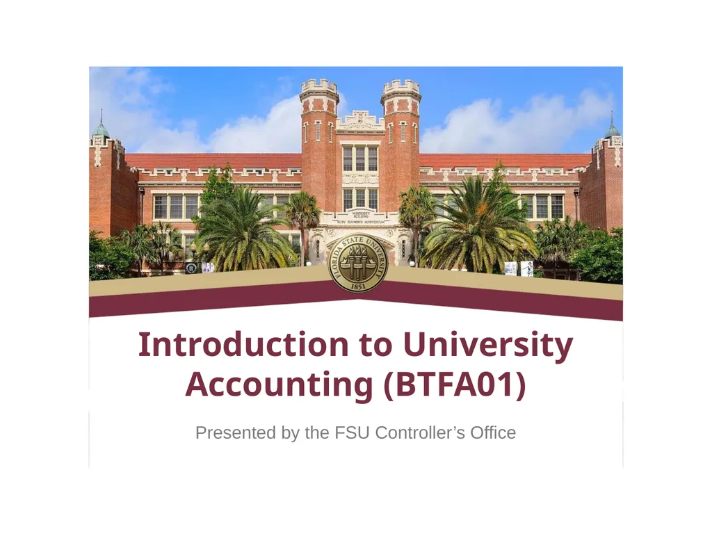 Introduction to University Accounting (BTFA01)