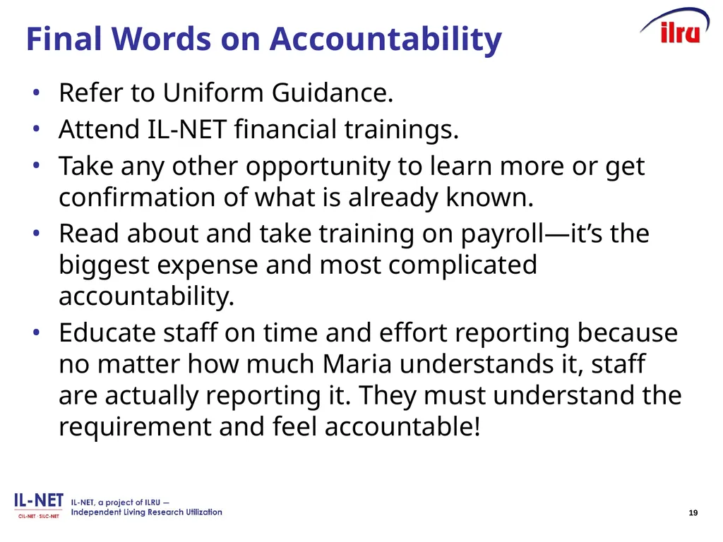 1 Financial Management: Workshop for - slide 19 of 20