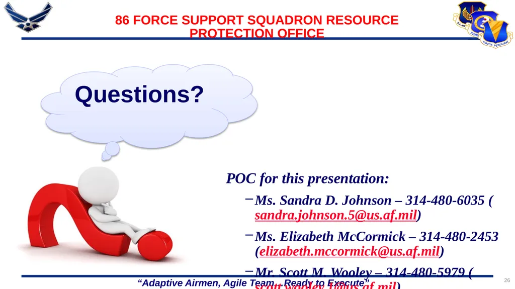 1 86 FSS/FSR Resource Protection Internal Controls - slide 26 of 26