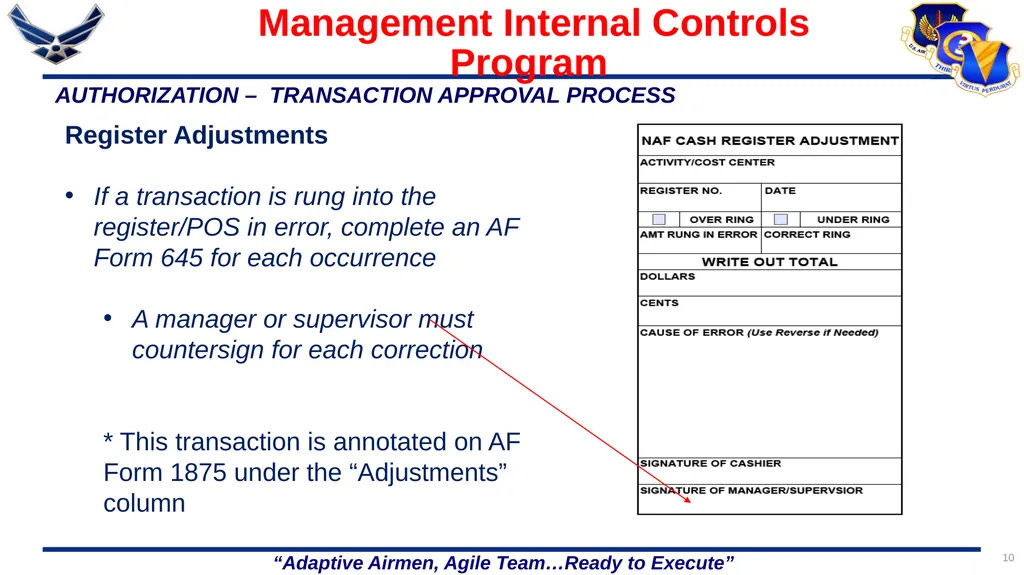 1 86 FSS/FSR Resource Protection Internal Controls - slide 10 of 26