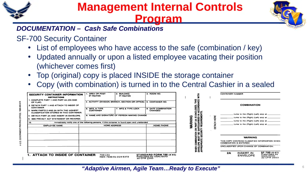 1 86 FSS/FSR Resource Protection Internal Controls - slide 6 of 26