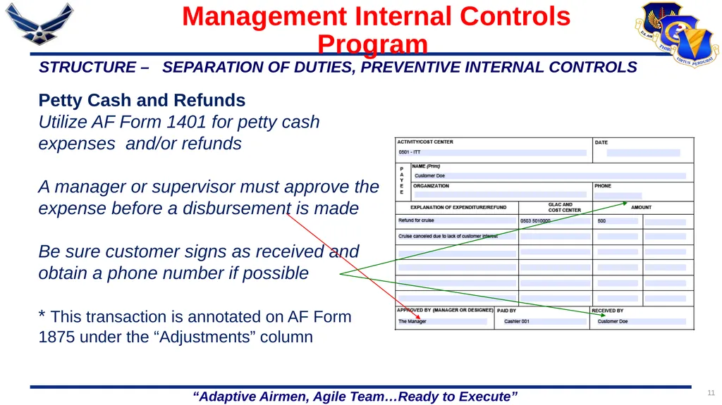 1 86 FSS/FSR Resource Protection Internal Controls - slide 11 of 26