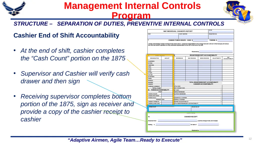 1 86 FSS/FSR Resource Protection Internal Controls - slide 12 of 26
