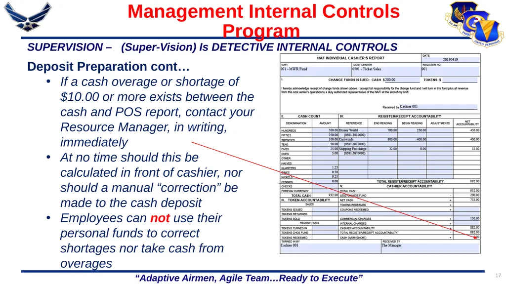 1 86 FSS/FSR Resource Protection Internal Controls - slide 17 of 26