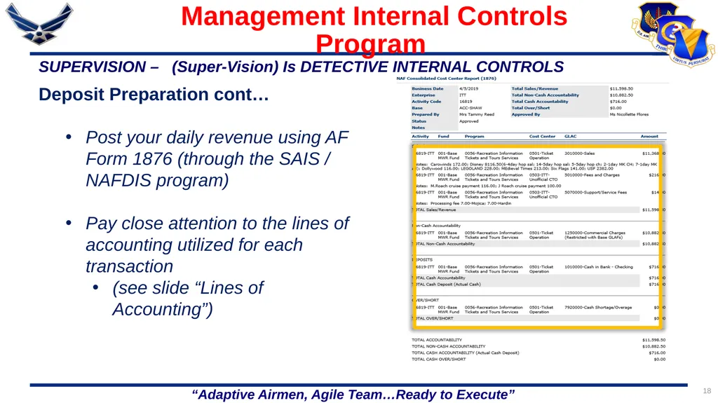 1 86 FSS/FSR Resource Protection Internal Controls - slide 18 of 26