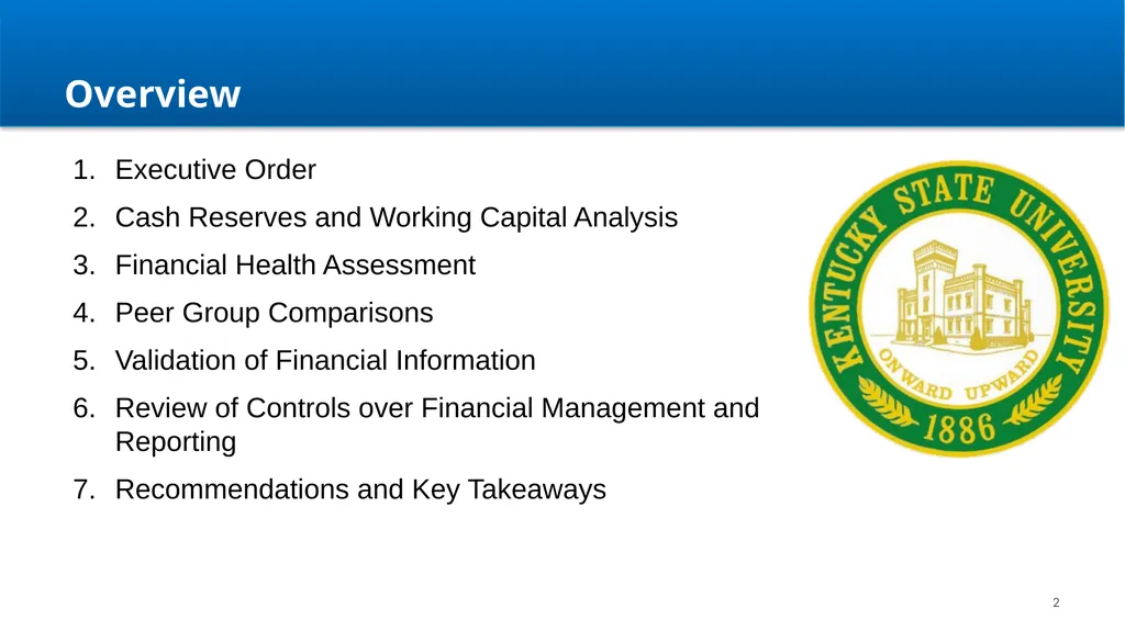 Kentucky State University Review Update Aaron - slide 2 of 32