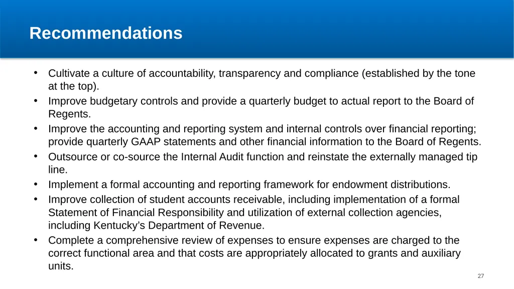 Kentucky State University Review Update Aaron - slide 27 of 32