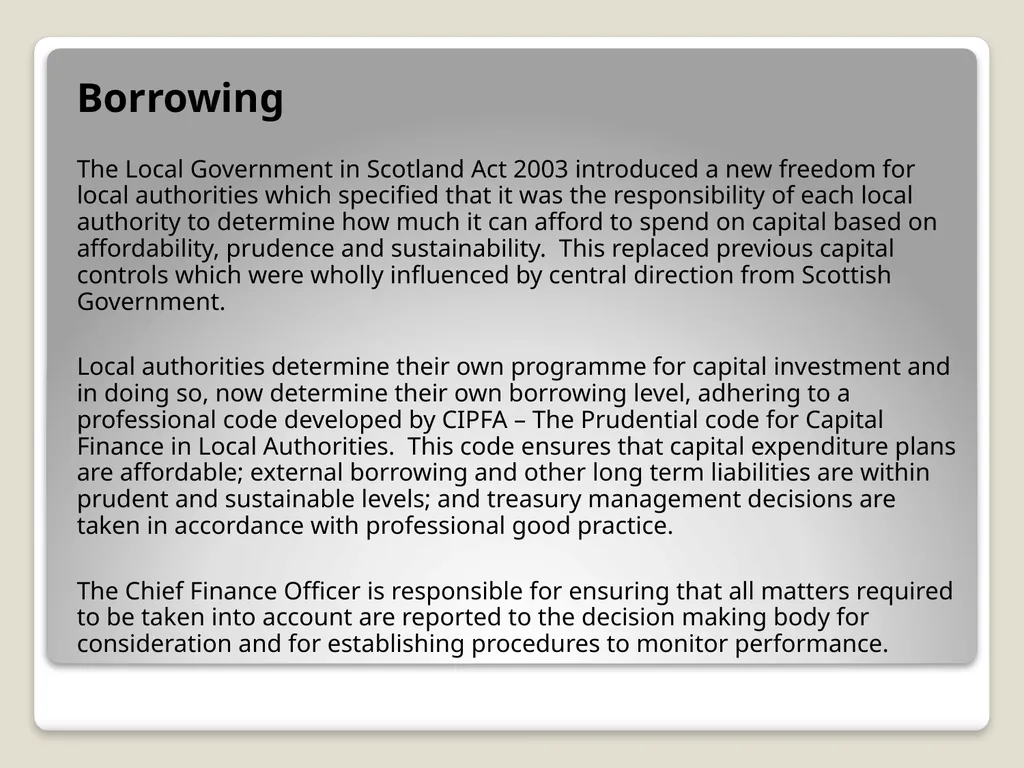 Local Government Finance Introduction Local - slide 13 of 41