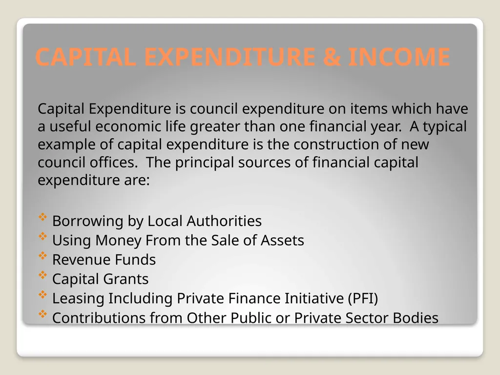 Local Government Finance Introduction Local - slide 12 of 41