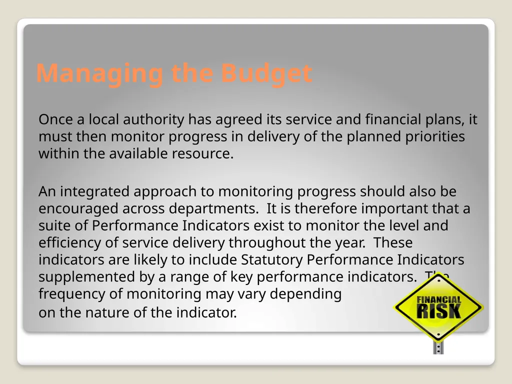 Local Government Finance Introduction Local - slide 28 of 41