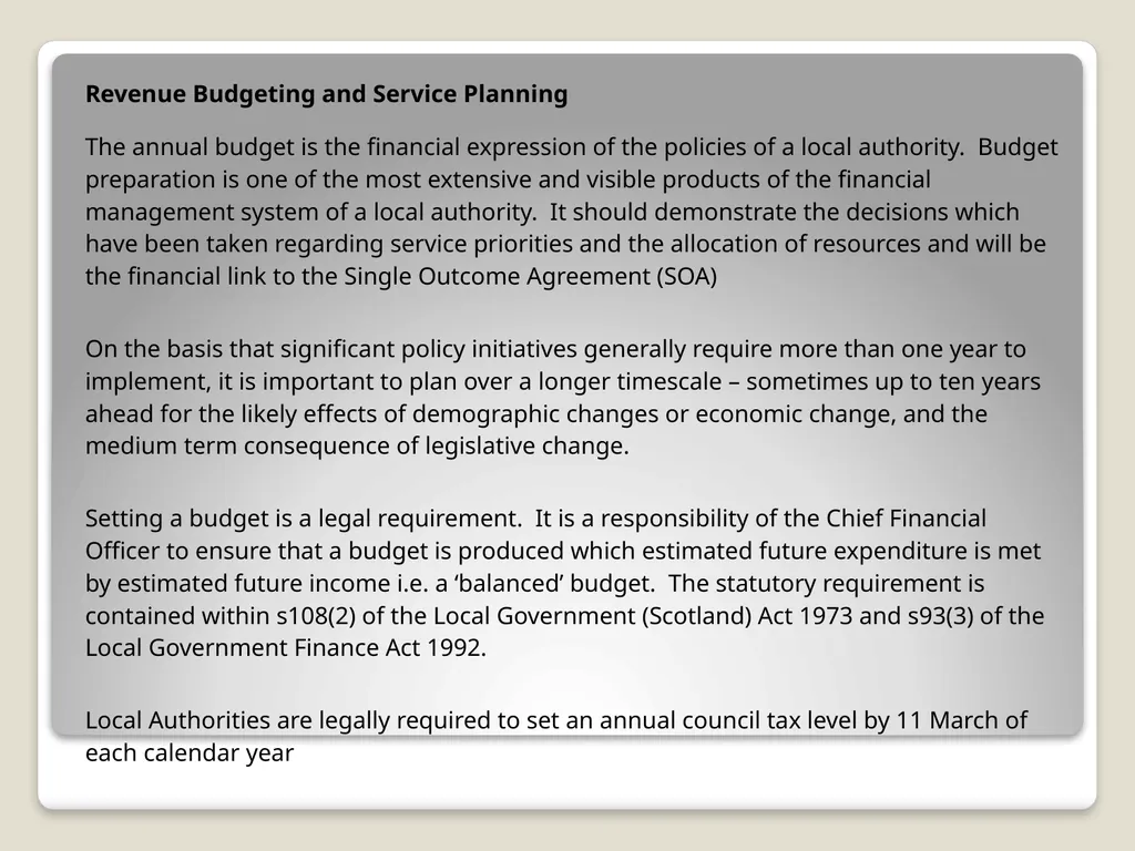 Local Government Finance Introduction Local - slide 16 of 41