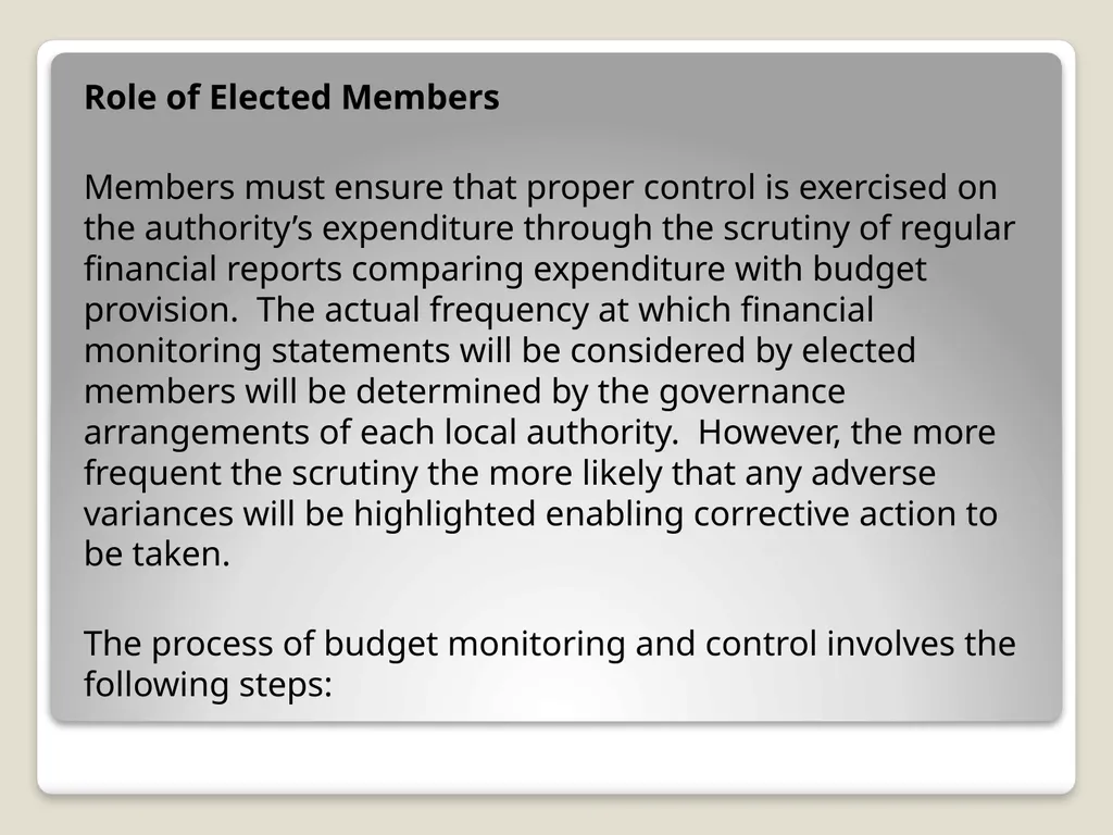Local Government Finance Introduction Local - slide 29 of 41