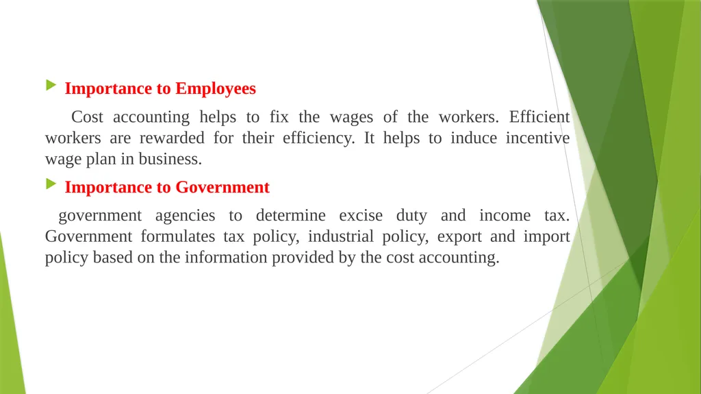 COST AND MANAGEMENT ACCOUNTING INTRODUCTION - slide 14 of 16