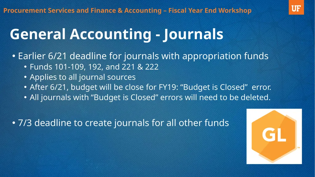 Fiscal Year End Workshop 2019 Procurement - slide 20 of 23