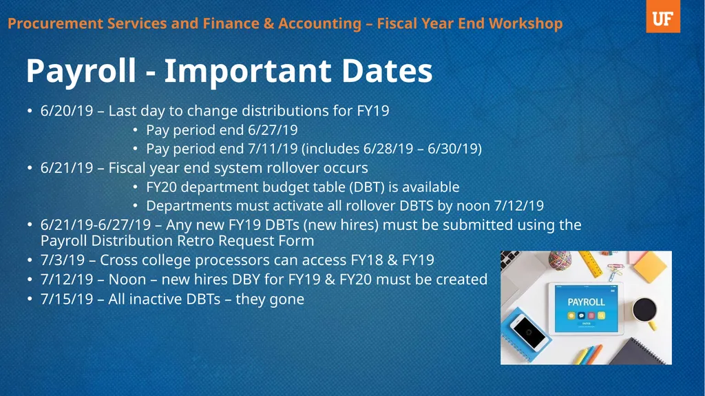 Fiscal Year End Workshop 2019 Procurement - slide 17 of 23
