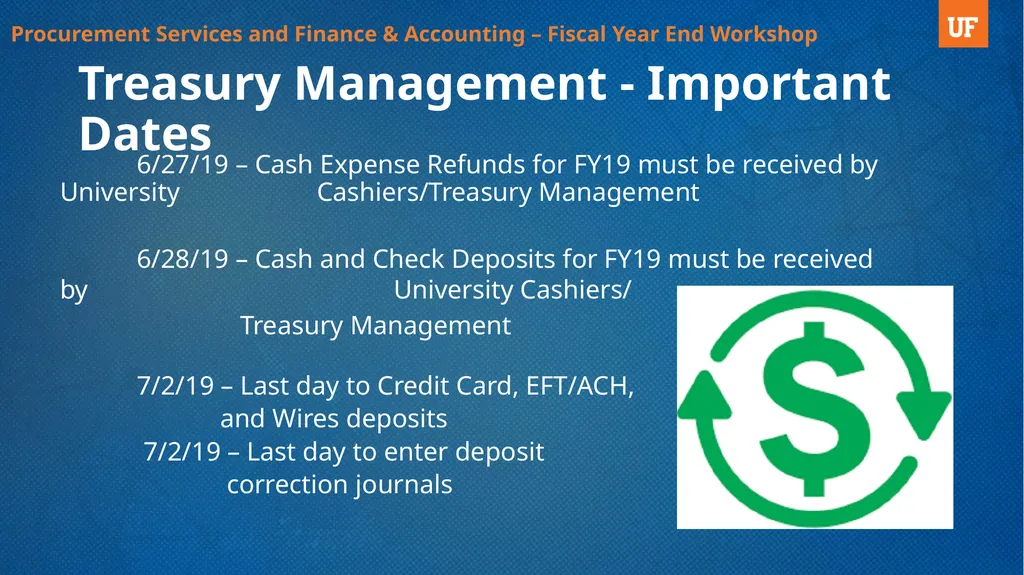 Fiscal Year End Workshop 2019 Procurement - slide 18 of 23