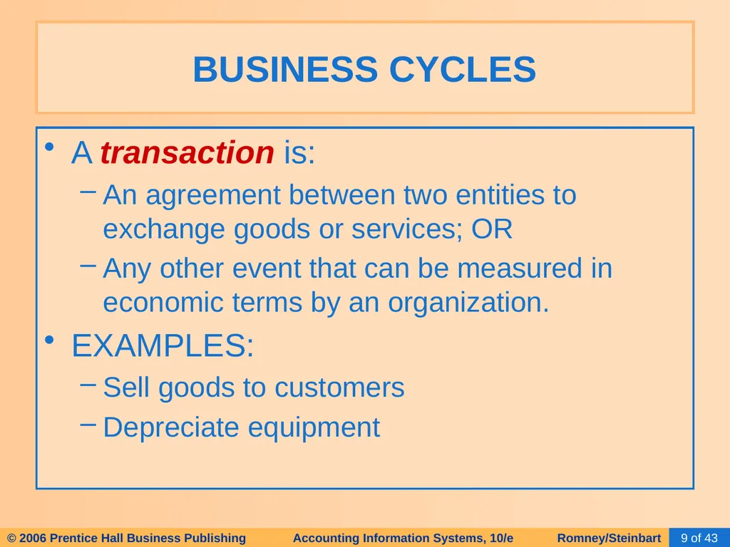 HAPTER 2 Overview of Business Processes - slide 9 of 111