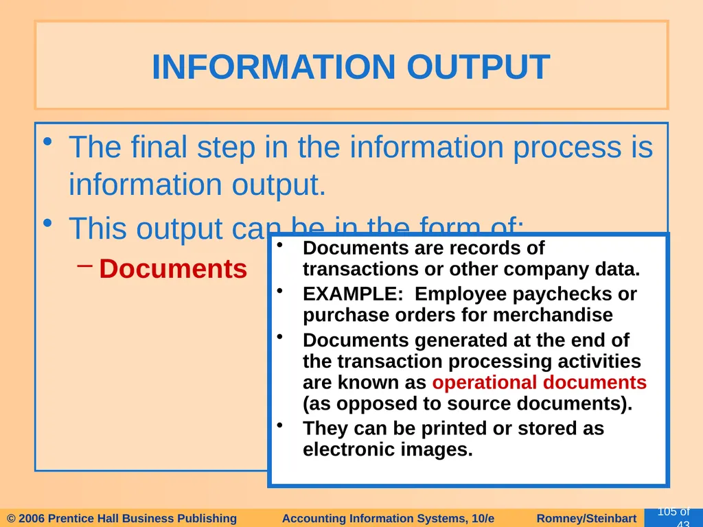 HAPTER 2 Overview of Business Processes - slide 98 of 111