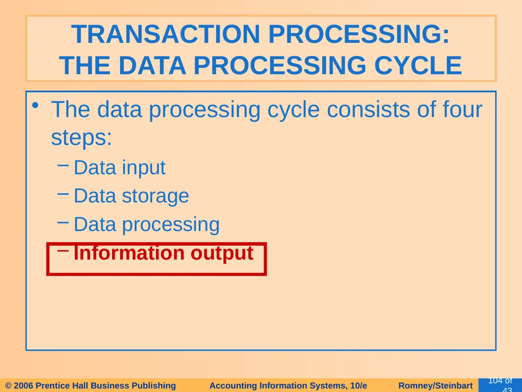 HAPTER 2 Overview of Business Processes - slide 97 of 111
