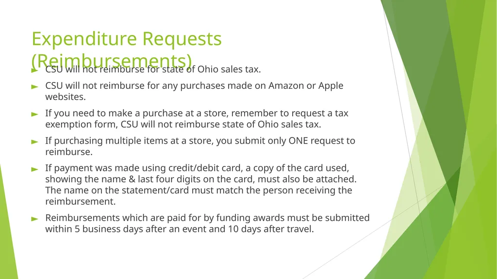 RSO Treasurer Training Presenter: Dan Lenhart, - slide 14 of 22