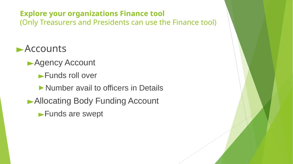 RSO Treasurer Training Presenter: Dan Lenhart, - slide 9 of 22