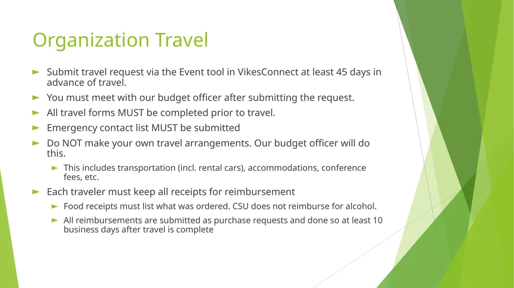 RSO Treasurer Training Presenter: Dan Lenhart, - slide 15 of 22
