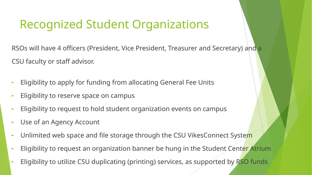 RSO Treasurer Training Presenter: Dan Lenhart, - slide 4 of 22