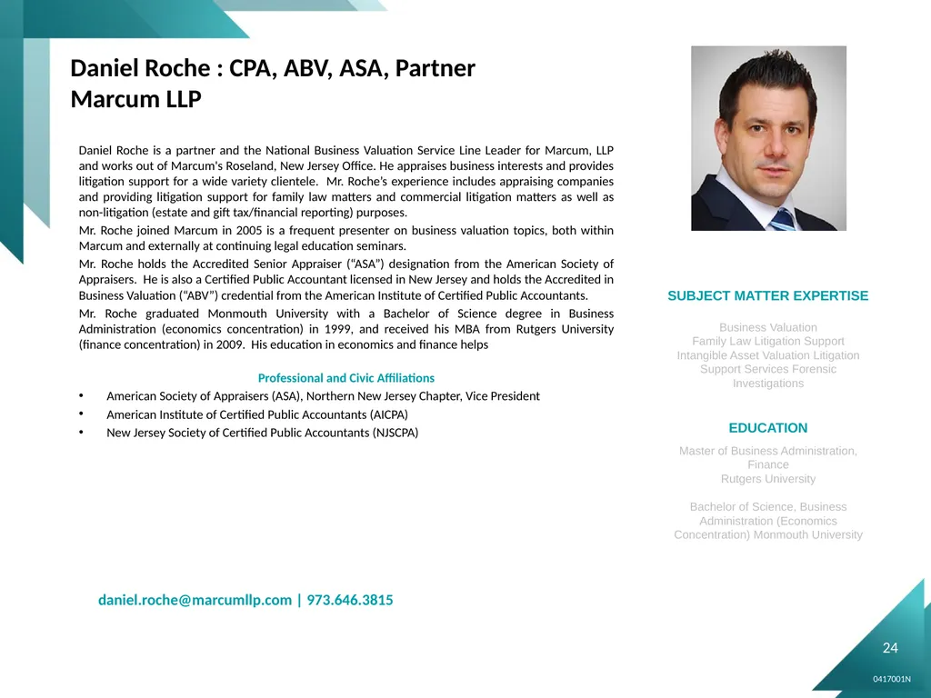 “Dedicated to Enhancing the Legal Profession - slide 24 of 27