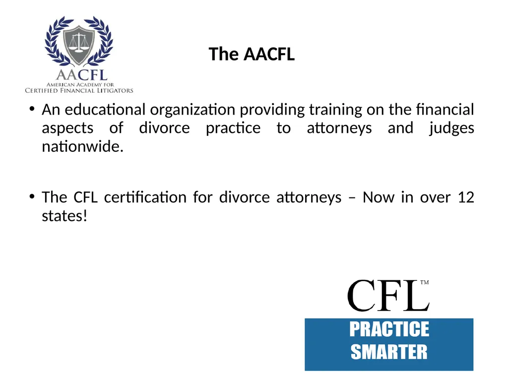 “Dedicated to Enhancing the Legal Profession - slide 2 of 27