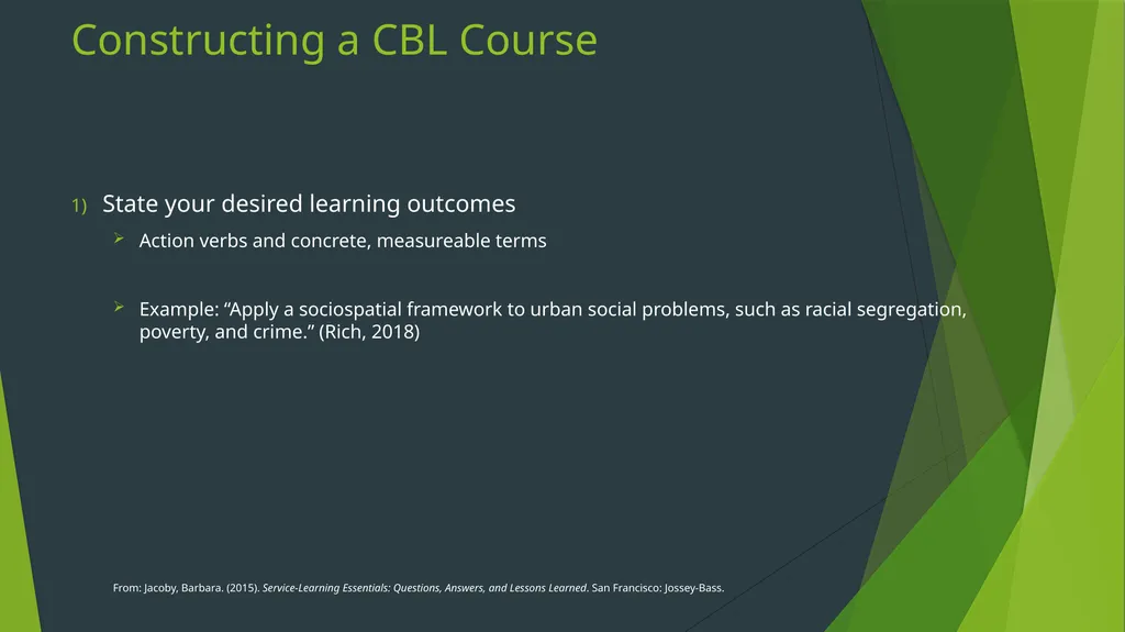 Community-Based Learning Meghan Ashlin Rich, - slide 19 of 27