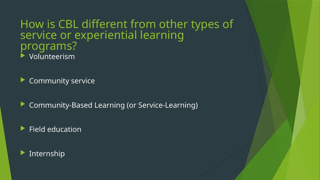 Community-Based Learning Meghan Ashlin Rich, - slide 4 of 27
