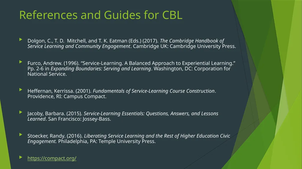 Community-Based Learning Meghan Ashlin Rich, - slide 27 of 27