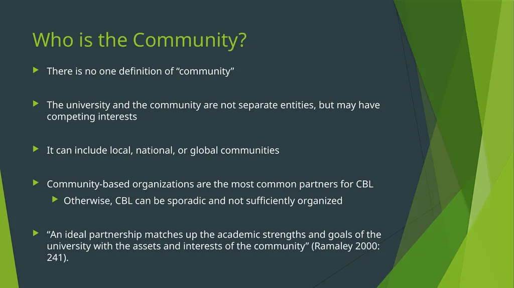 Community-Based Learning Meghan Ashlin Rich, - slide 11 of 27