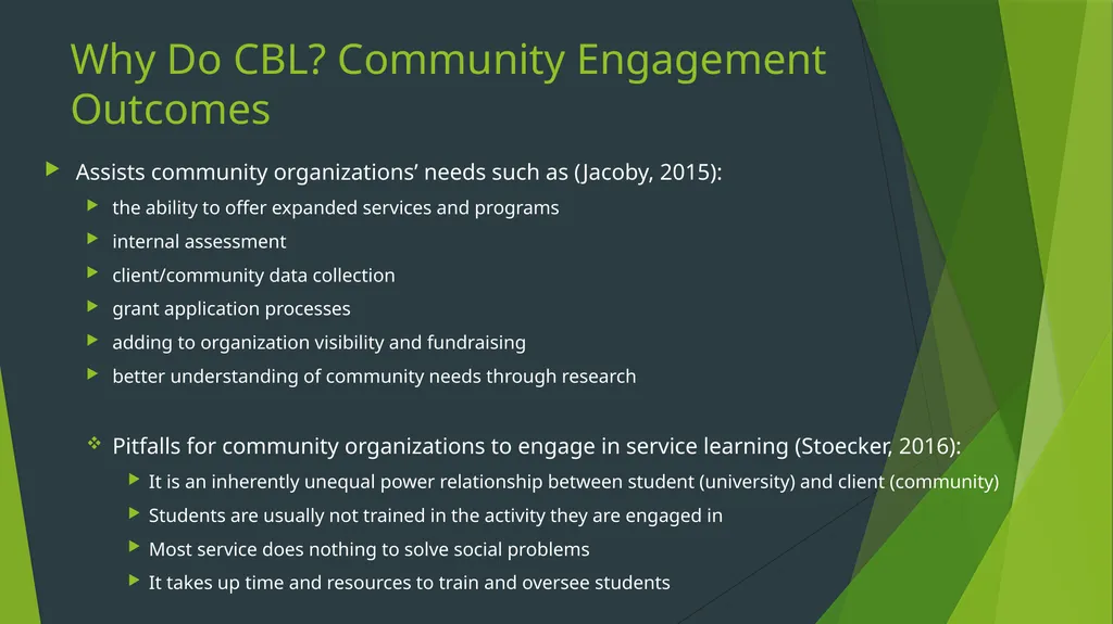 Community-Based Learning Meghan Ashlin Rich, - slide 15 of 27