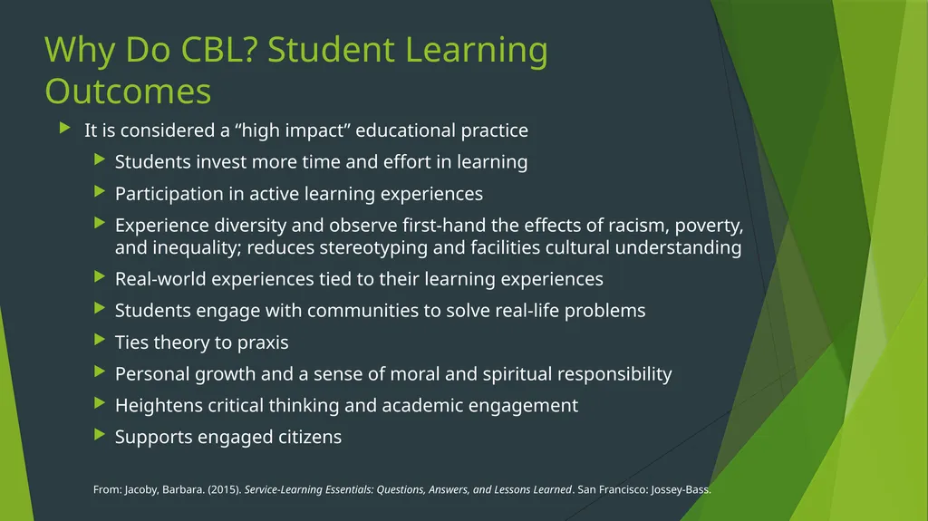 Community-Based Learning Meghan Ashlin Rich, - slide 12 of 27