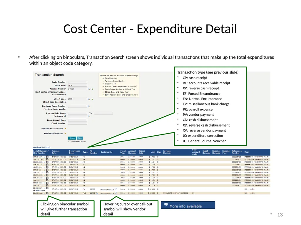 Accounting on the Web Training 1 Accessing - slide 13 of 23