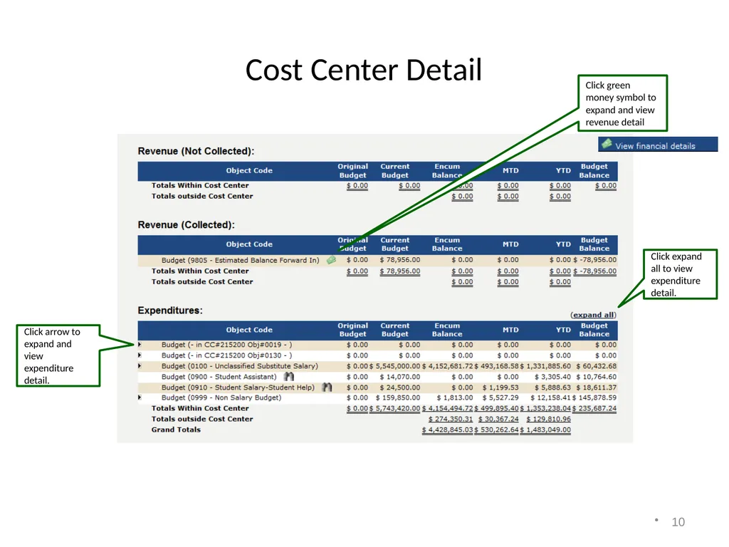 Accounting on the Web Training 1 Accessing - slide 10 of 23