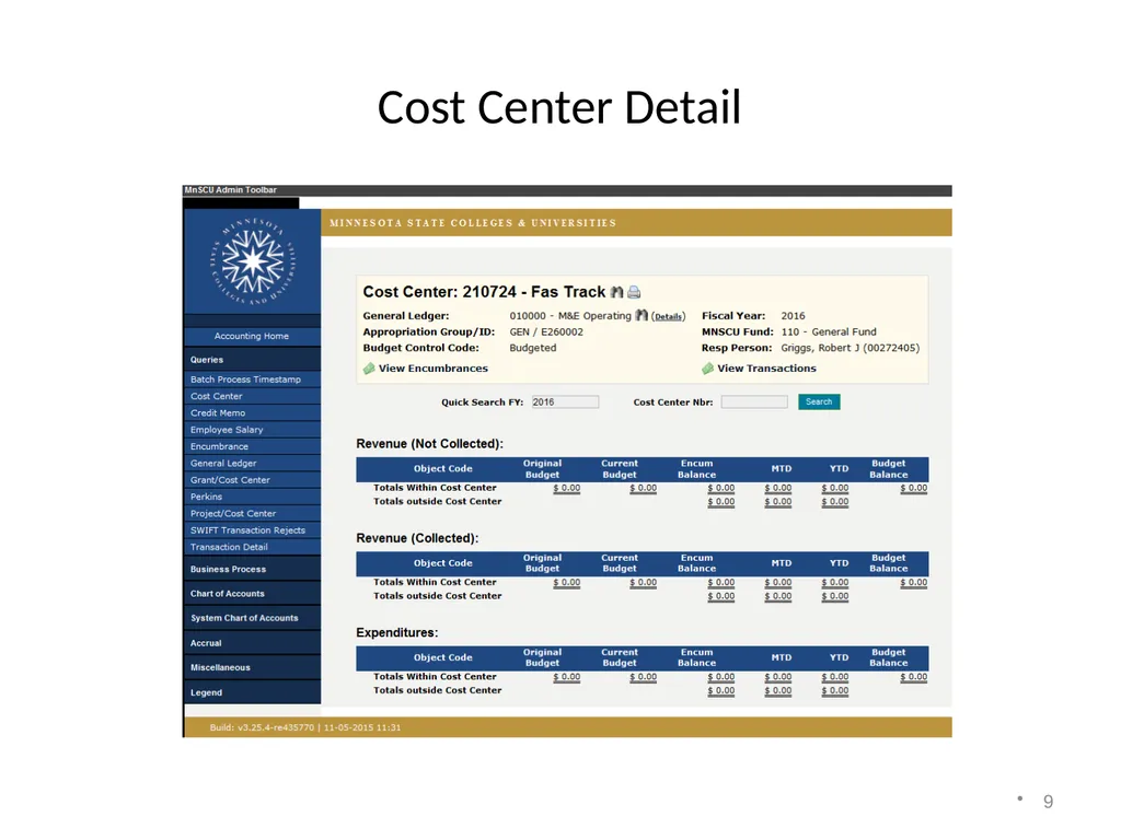Accounting on the Web Training 1 Accessing - slide 9 of 23