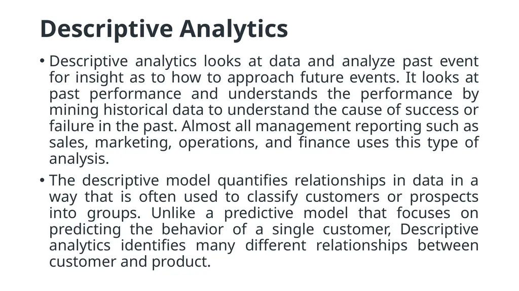 Data Analytics What is Data Analytics Data - slide 7 of 48