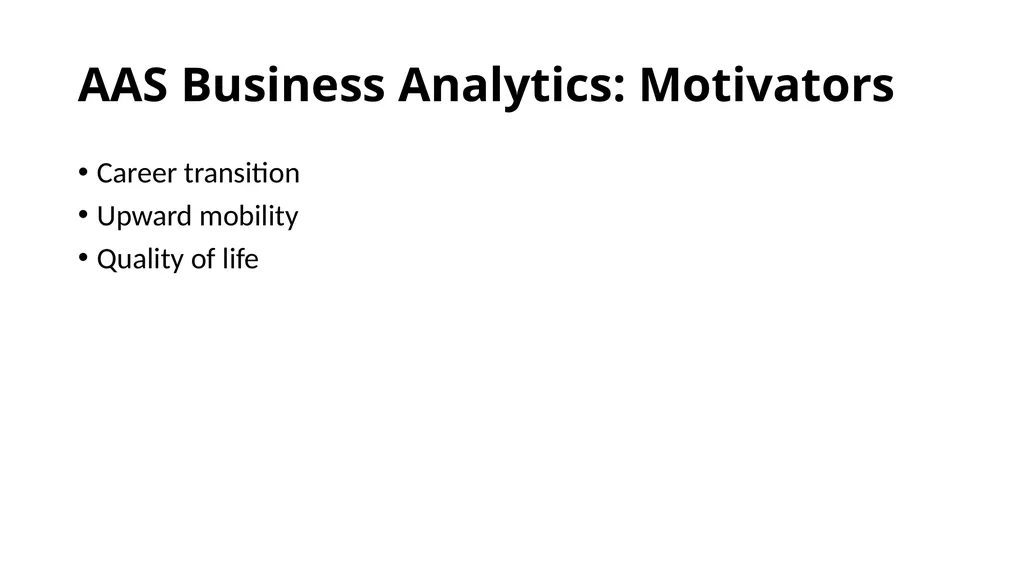 Developing Analytics Curriculum for the Community - slide 17 of 24