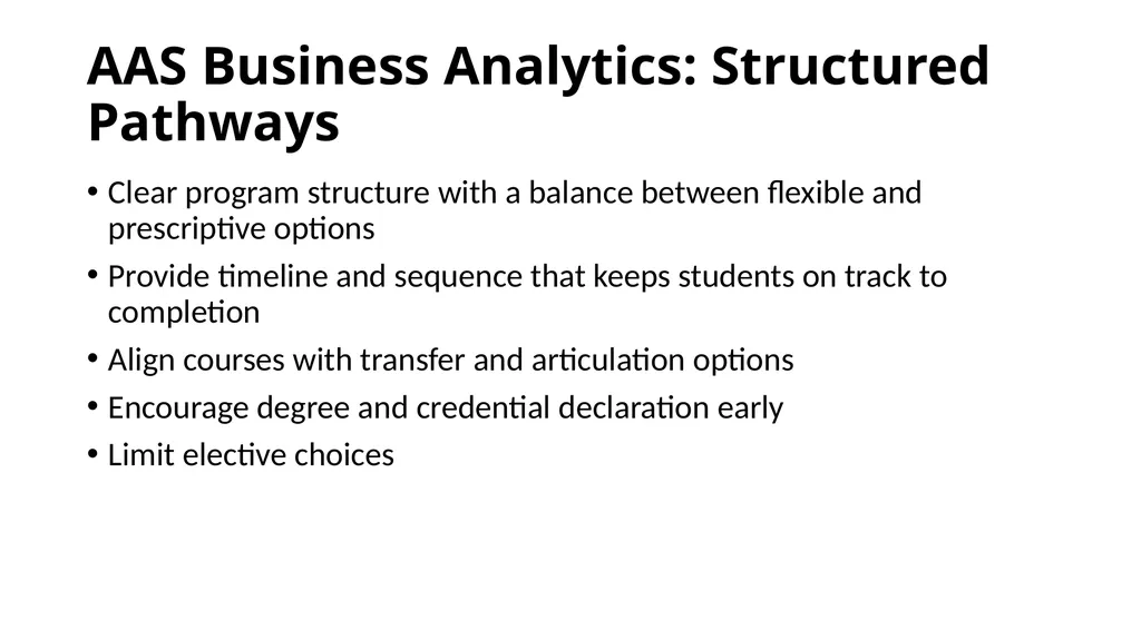 Developing Analytics Curriculum for the Community - slide 10 of 24
