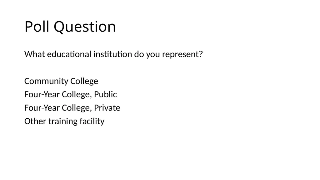 Developing Analytics Curriculum for the Community - slide 7 of 24