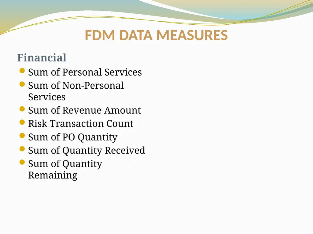 BUDGET AND FINANCIAL REPORTING FOR THE ENTERPRISE - slide 27 of 33